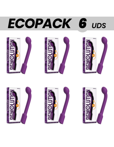 ECOPACK 6 UDS - REWOLUTION REWOFLEX VIBRADOR ESTIMULADOR PUNTO G FLEXIBLE
