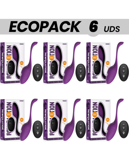 ECOPACK 6 UDS - REWOLUTION REWOVO HUEVO VIBRADOR CONTROL REMOTO