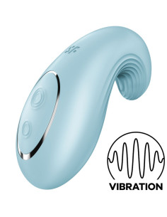 SATISFYER - DIPPING DELIGHT LAY-ON VIBRATOR BLUE