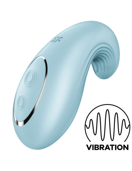 SATISFYER - DIPPING DELIGHT LAY-ON VIBRATOR BLUE