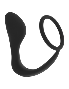 OHMAMA - SILICONE ANAL PLUG WITH RING 10.5 CM