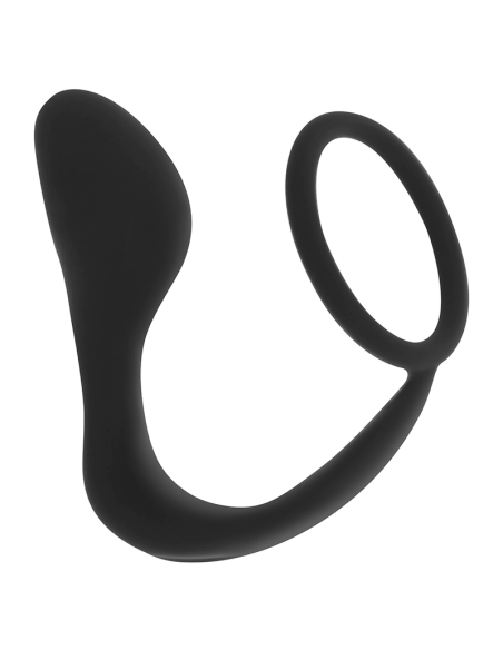 OHMAMA - SILICONE ANAL PLUG WITH RING 10.5 CM