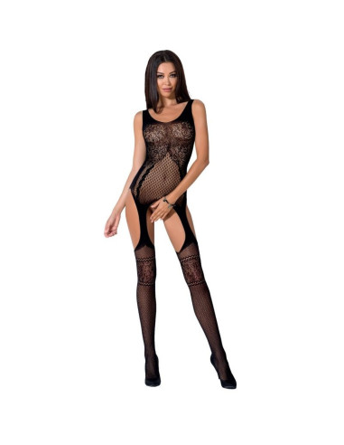 PASSION - WOMAN BS061 BLACK BODYSTOCKING ONE SIZE