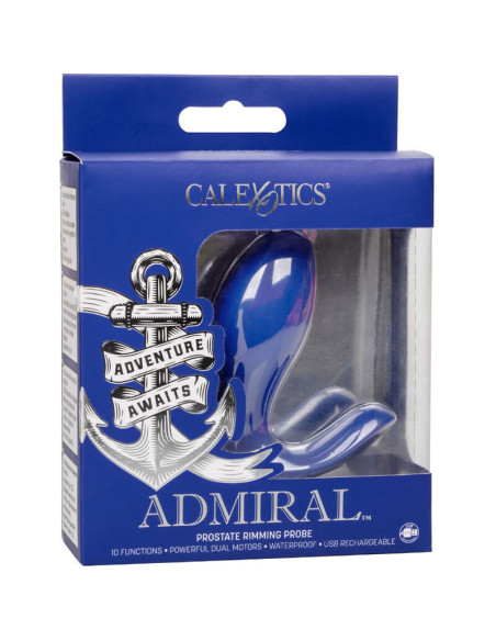 CALEXOTICS - ADMIRAL RIMMING PROSTATE STIMULATOR and VIBRATOR BLUE
