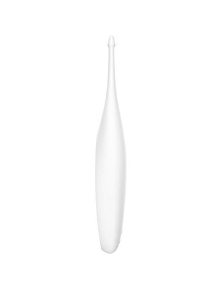 SATISFYER – besisukantis, linksmas vibratorius su baltu antgaliu