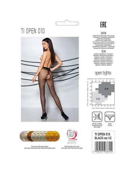 PASSION - TIOPEN 010 BLACK TIGHTS 1-2 20 DEN
