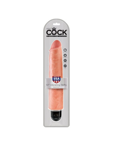 KING COCK - 25,4 CM VIBRUOJAMAS STANDUS MĖSOS LYNIS