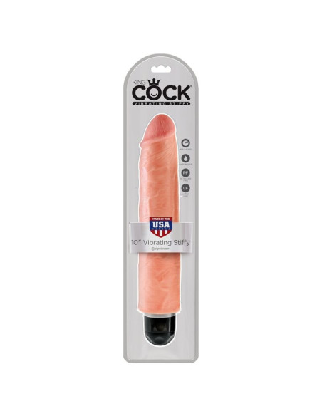 KING COCK - 25,4 CM VIBRUOJAMAS STANDUS MĖSOS LYNIS