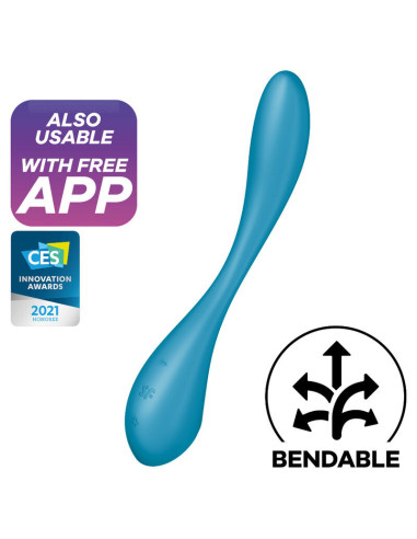 SATISFYER - G-SPOT FLEX 5 MULTI VIBRATOR BLUE