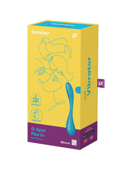 SATISFYER - G-SPOT FLEX 5 MULTI VIBRATORIUS MĖLYNAS