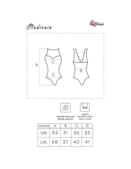 LIVCO CORSETTI FASHION - MUDIENIN LC 90654 KŪNAS JUODAS