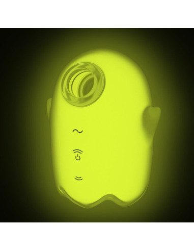SATISFYER - GLOWING GHOST AIR PULSE and VIBRATOR YELLOW