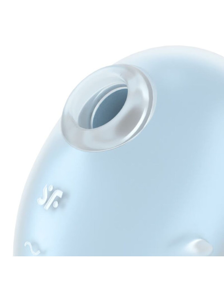 SATISFYER - CUTIE GHOST VIBRATORIUS ŽENKLAS, ŠVIESIAI MĖLYNAS