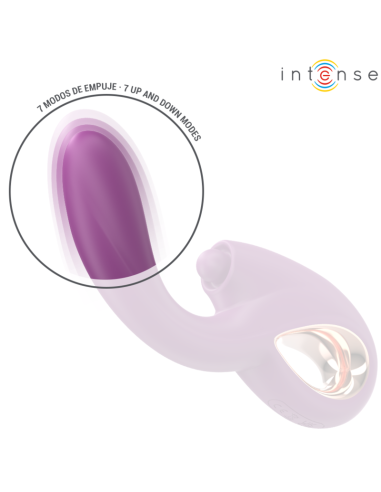 INTENSE - LALI DAUGIAFUNKCINIS G-SPOT VIBRATORIUS TAPYMAS, TRAUKA IR VIBRAVIMAS VIOLETINIS