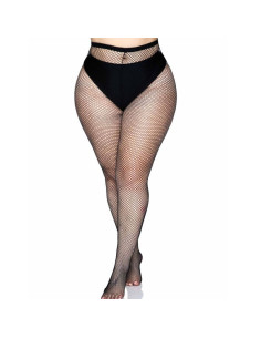 LEG AVENUE - BACKSEAM PANTYHOSE BLACK PLUS SIZE 2