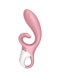 SATISFYER - HUG ME RABBIT VIBRATOR APP PINK 2