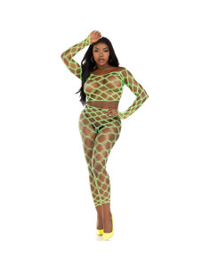 LEG AVENUE - TOP and LEGGINS HARDCORE GREEN 2
