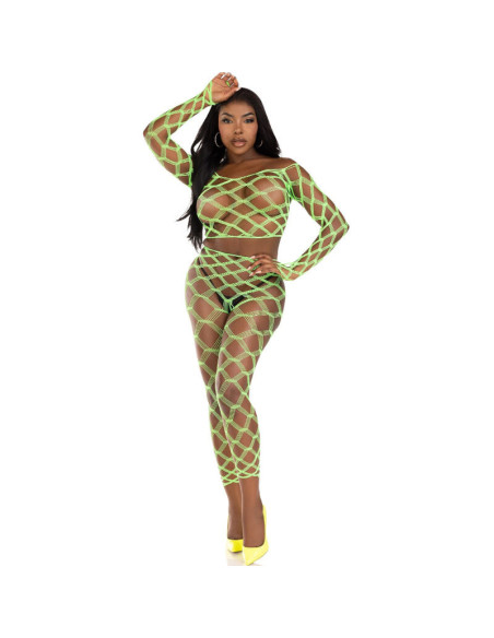 LEG AVENUE - TOP and LEGGINS HARDCORE GREEN