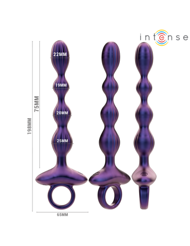 INTENSE - JACKIE VIBRUOJAMAS ANALINIS KAIŠTIS, 1 MODELIS, NUOTOLINIO VALDYMO PULTAS