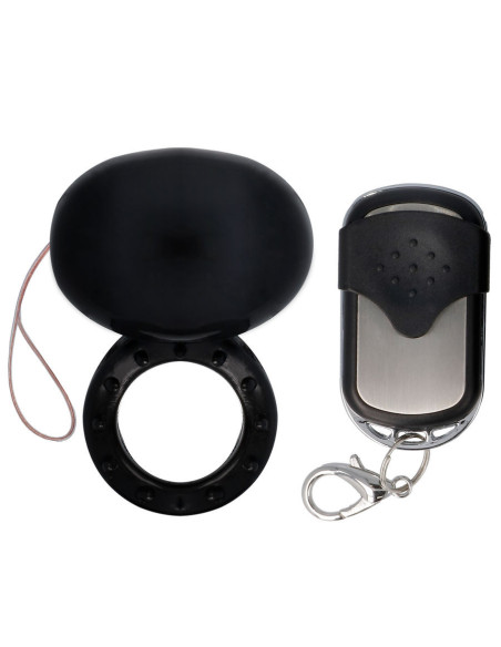SPIRIT - VIBRATING REMOTE CONTROL COCK RING BLACK