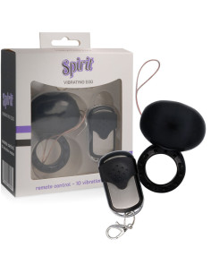 SPIRIT - VIBRATING REMOTE CONTROL COCK RING BLACK 2