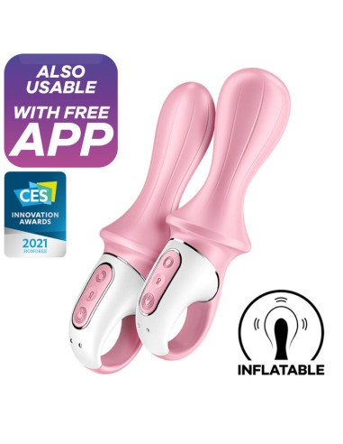 SATISFYER - AIR PUMP BOOTY 5 INFLATABLE ANAL VIBRATOR PINK