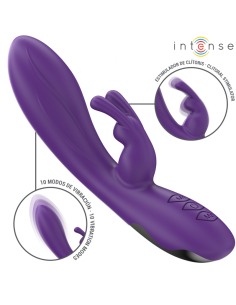 INTENSE - RANDALL RABBIT VIBRATORIUS 10 VIBRAVIMŲ VIOLETINIS
