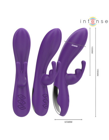 INTENSE - RANDALL RABBIT VIBRATORIUS 10 VIBRAVIMŲ VIOLETINIS