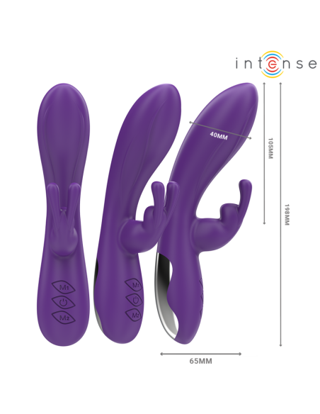 INTENSE - RANDALL RABBIT VIBRATORIUS 10 VIBRAVIMŲ VIOLETINIS
