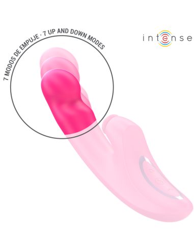 INTENSE - EMI VIBRATORIUS 13,5 CM DAUGIAFUNKCIS 3 IN 1 10 VIBRAVIMŲ ROŽINIS
