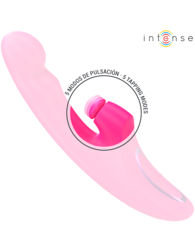 INTENSE - EMI VIBRATORIUS 13,5 CM DAUGIAFUNKCIS 3 IN 1 10 VIBRAVIMŲ ROŽINIS