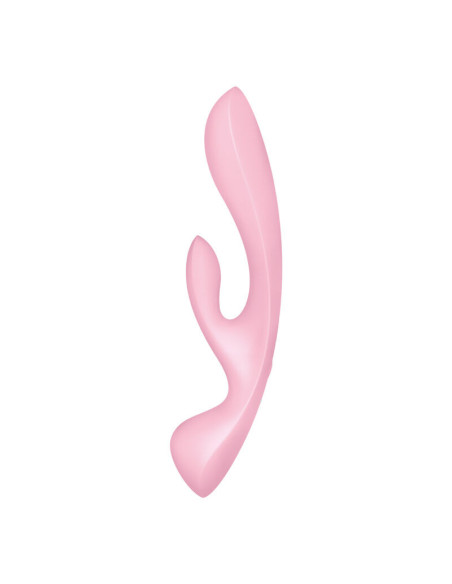 SATISFYER - TRIPLA OH HIBRIDINĖ VIBRACIJA, ROŽINIS