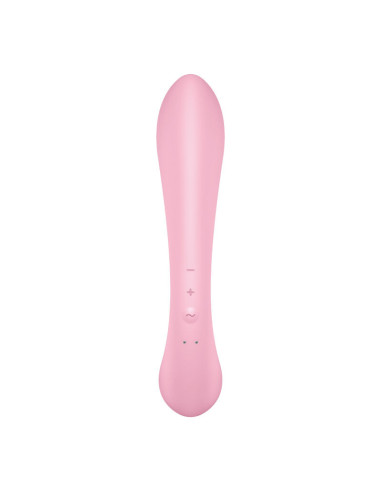 SATISFYER - TRIPLA OH HIBRIDINĖ VIBRACIJA, ROŽINIS