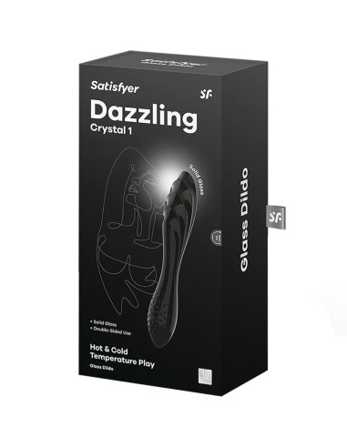 SATISFYER  - AKINANČIAS KRISTALINIS JUODAS