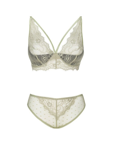 LIVCO CORSETTI FASHION – PINE LC 90667 BRA PANTY KHAKI