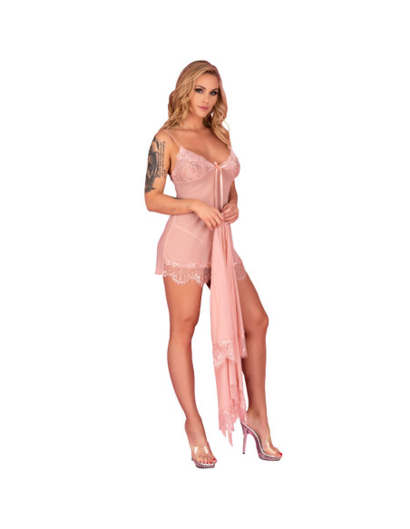 LIVCO CORSETTI FASHION – HYEONA 1710 BABYDOLL THONG ROSE S