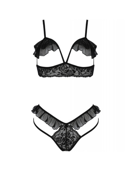 PASSION - DOLLY SET TWO PIECES BLACK L-XL