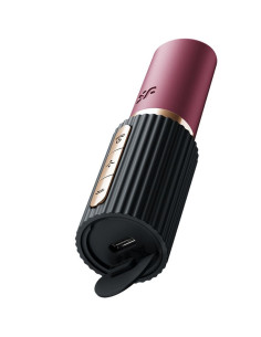 SATISFYER - PRO 2 KISS WAVE CLITORIS STIMULATOR GARNET - BLACK