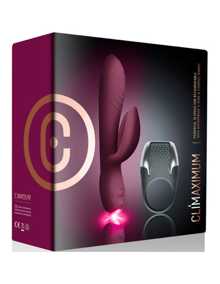 CLIMAXIMUM - LAMOUR RINKINIO TRIUŠIO VIBRUOJAMAS LED PENIES ŽIEDAS