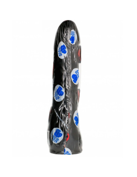 ALL BLACK - DILDO BLACK REALISTIC 20 CM
