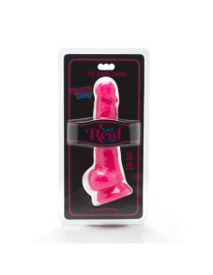 GET REAL - HAPPY DICKS 19 CM SU KIUŽIKLIAIS ROŽINIS 2