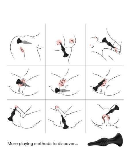 ARMONY - VIBRATOR and ANAL PLUG REMOTE CONTROL BLACK