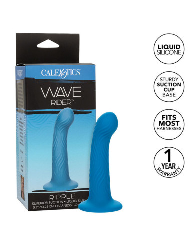 CALEXOTICS - WAVE RIDER RIPPLE analinis kamštis, mėlynas