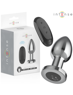 INTENSE - ANAL PLUG 10 VIBRATIONS METAL WITH REMOTE CONTROL L