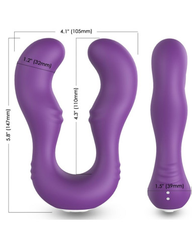 ARMONY - SERAPH VIBRATORIUS DVIGUBAS NUOTOLINIO VALDYMO PULTELIS VIOLETINIS