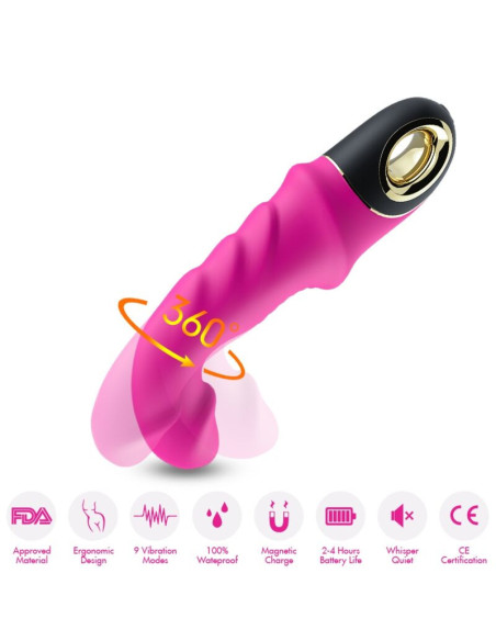 ARMONY - JOYBLADE DILDO VIBRATOR ROTATOR FUCHSIA