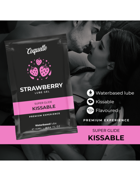 COQUETTE CHIC DESIRE - BRAŠKIŲ VANDENS PAGRINDU BUČINIŠKAS LUBRIKANTAS KIŠENINIS 10 ML