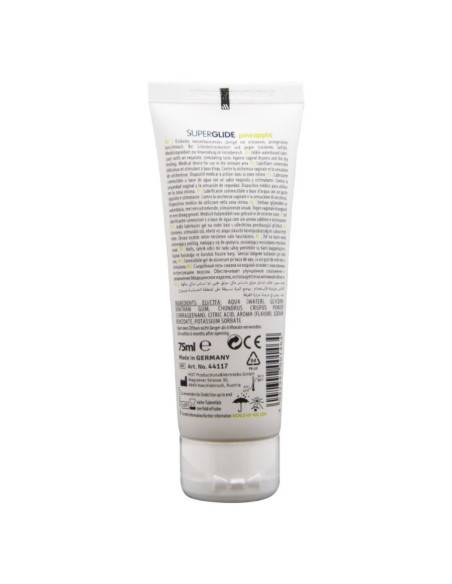 HOT - SUPERGLIDE VALGOMASIS TEPAVIMASIS SKYSTIS ANANASŲ SKONIO 75 ML