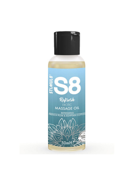 STIMUL8 - S8 GAIVINAMASIS EROTINIS MEDVILNĖS MASAŽINIS ALIEJUS 50 ML