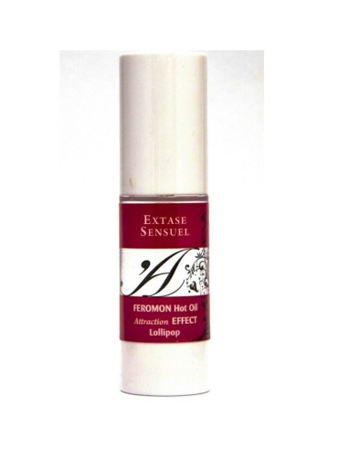 EXTASE SENSUAL - ŠILDANČIO EFEKTO MASAŽINIS ALIEJUS SU FEROMONAIS (LOLLIPOP) 30 ML